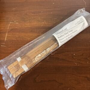 Pampered Chef Bamboo Salad Tongs Serving Tongs #2239 New